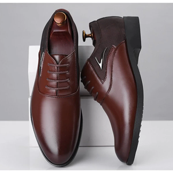 Fashionable Men's Formal Brown Leather Shoe