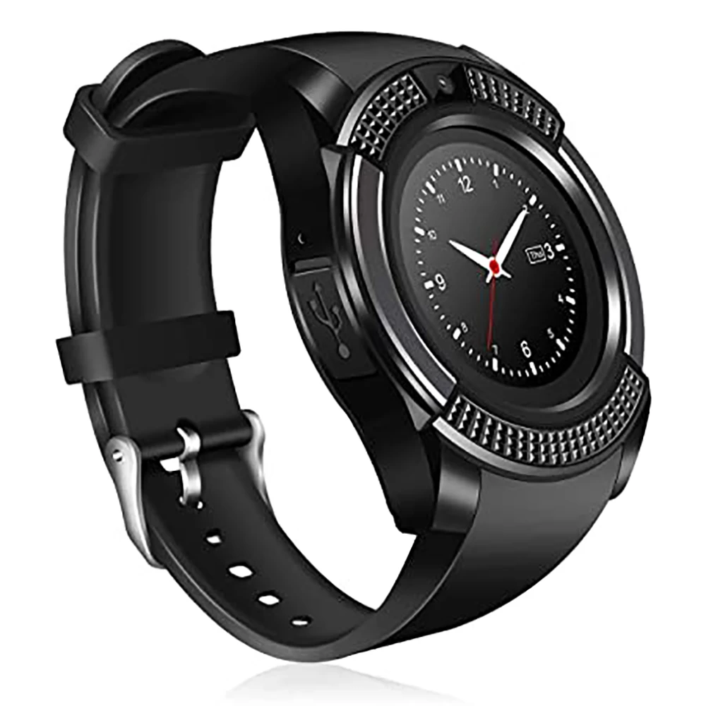 V8 Smart Watch Android Phone SIM Supported TF Card