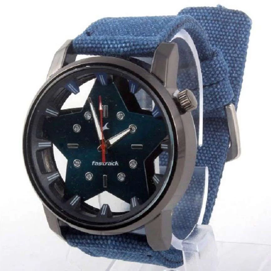 Fastrack Blue Belt Fashionable Watch For Men