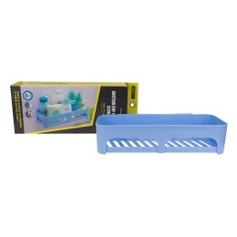 Suction Cup Colorized Storage Plastic Bathroom Shelf Basket Rack Organizer