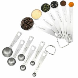 Stainless Steel Measuring Spoon - 6Pcs