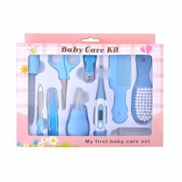 Newborn Baby Health Care Nail Hair Thermometer Grooming Brush Kit - 10pcs