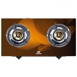 Walton WGS-3GNS1 (LPG / NG) Coffee 3D Glass Top Double Burner