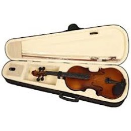 Indian Violin With Case, Bow, String Set and Rosin