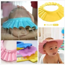 Soft Adjustable Visor Hat Safe Shampoo Shower Bathing Protection Bath Cap For Toddler For Baby