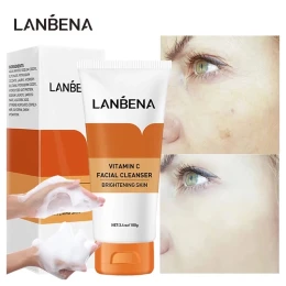 LANBENA Facial Cleanser Face wash Vitamin C Collagen Whitening Deep Cleansing