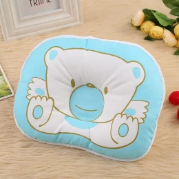 Bear Pattern Pillow Newborn Infant Baby Support Pad Prevent Flat Head 1Pcs