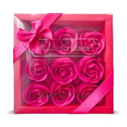 Valentine's Day 9 Flowers Soap Flower Gift Rose Box