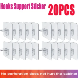 Shelf Support Hooks Clapboard Sticker (20 Pcs )