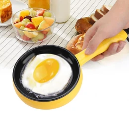 Multi Function 2 in 1 Electric Egg Boiler Steamer Omelet Frying Pan Non-Stick Boiled Eggs Boiler Steamer