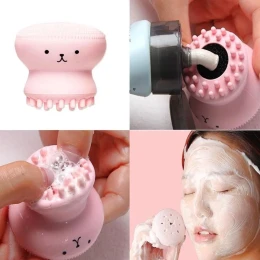 Silicone Facial Cleaning Brush For Limpiador Facial Octopus Shape Deep Pore Exfoliating Cleansing Face Brushes Skin Care TSLM1