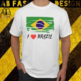 Brazil Flag Short Sleeve T-Shirt