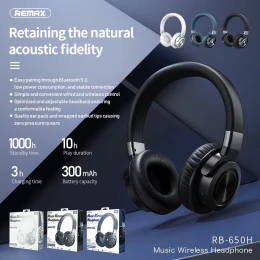 RB-650HB Bluetooth V5.0 Stereo Music Headphone