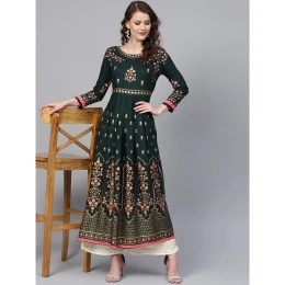 Ready Made Beautiful Designer Ethnic Anarkali High Quality Printed Kurti Dress for Woman