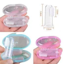 Useful Baby Finger Toothbrush Soft Silicone Infant Training Tooth Brush With Storage Box Teeth Clear Massage For Oral Care