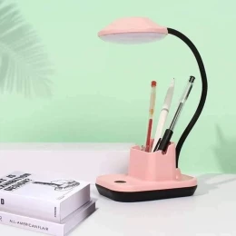 USB Rechargeable Energy Saving LED Desk Lamp Touch White and Warm Light Dimming Setting Table Lamp for Children Reading Study