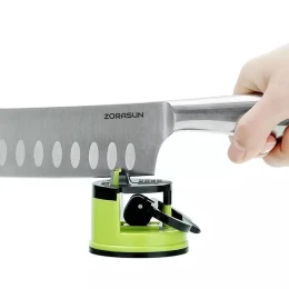 Mini Knife Sharpener With Suction Base For Most Blade Types, Small Knife Sharpener For Kitchen