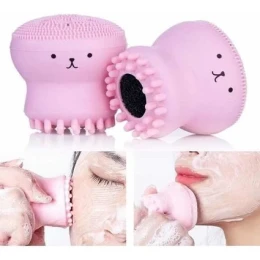 Facial Cleansing Soft Brushes Silicone Cute Octopus Facial Cleanser