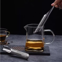 Stainless Steel Tea Strainer, Coffee, Spices, Long-Handle Tea Filter