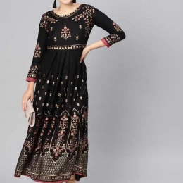 Ready Made Beautiful Designer Ethnic Anarkali High Quality Printed Kurti Dress for Woman