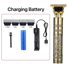 USB Rechargeable T9 Baldheaded Hair Clipper Electric Hair Trimmer Cordless Shaver Trimmer For Men Barber Hair Cutting Machine
