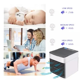 2022 ARCTIC Mini Air Conditioner Air Cooler Fan 7 Colors Light USB Portable
