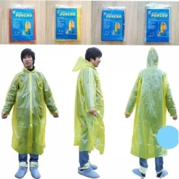 Colorful Rain Coat Hood Camping Mantle Convenient Raincoat Cloak Disposable Poncho Accessories Adult Transparent
