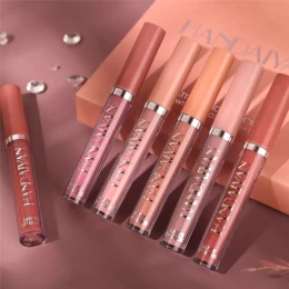 2022 New Handaiyan Gift 6PC/Set Matte Velvet Lip Gloss Waterproof Long-lasting Liquid Lipstick Cosmetic Beauty Keep 24 Hours Makeup