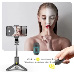 New Handheld Gimbal Stabilizer Cellphone Video Record Phone Tripod Gimbal Smartphone Stabilizer Gimbal For Smart Phone (With Light)