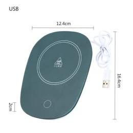 Tempered Glass Electric Heater Cup Pad Spoon