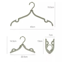 High Quality Magic Space Saver Multifunctional Foldable Clothes Hanger for Travel