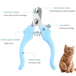 Pet Nail Clippers For Small Animals - Best Cat Nail Clippers & Claw Trimmer For Home Grooming Kit