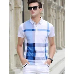 Men`s Sublimation Print Half Sleeve Polo Shirt