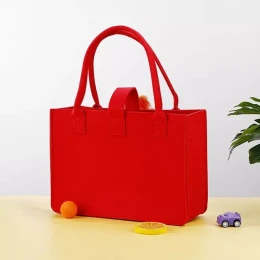 Tote Leather Bags Ladies Fashion Felt Utility Bags Women Handbags