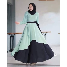 Stylish Dubai Cherry Abaya Borka Nikab wear With Hijabi Nikab set