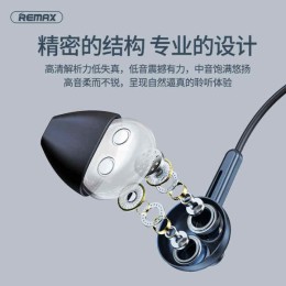 Original Remax RM-595 Double Moving-Coil Wired Earphone