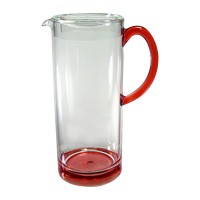 Acrylic Glass Water Jug 1.7L - Red