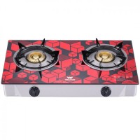 Walton WGS-GHT1 Red Cube (LPG / NG) Glass Top Double Burner