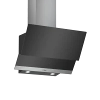 BOSCH Wall Mounted Cooker Hood 60 cm Clear Glass Black Printed DWK065G60M