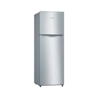 BOSCH Free Standing Fridge Freezer with Freezer at Top169.8 x 59.5 cm Stainless Steel Look KDN30NL20M