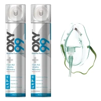 2pis Portable Oxygen Cylinder 2 Pack (6+6 liter) Oxi99