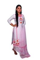 New Stitched High Quality Linen Printed Exclusive, Fashionable and Comfortable Three Piece For Women (3 piece)