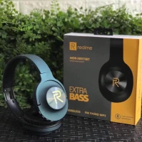Realme MDR-XB970BT Bluetooth Headphone HiFi Music Support TF Card With HD Mic Wireless Headset