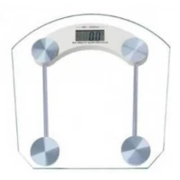 Personal Digital LCD Electronic Tempered Glass Bathroom Weighing Scale (150Kg)