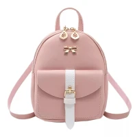 Mini Backpack Small Diagonal Bag Leather Backpack Cute Bow Backpack Ladies Wallet