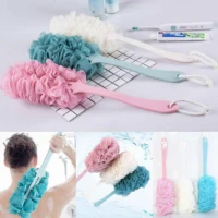 Body Scrubber Brush With Long Handle Single Piece