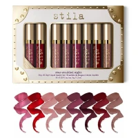 Stila Matte Liquid Lipstick Set With Swatches (8 pieces)