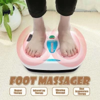Infrared Reflexology Foot Care Tool Massage Electric Machine Automatic Roller Feet Care Massager Circulation Therapy Heater Spa