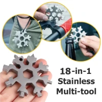 18 in 1 Tools Snowflake Screwdriver Hex Wrench Combination Multifunctional Tool