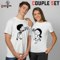 Couple T-Shirt 1Set (2pcs)
